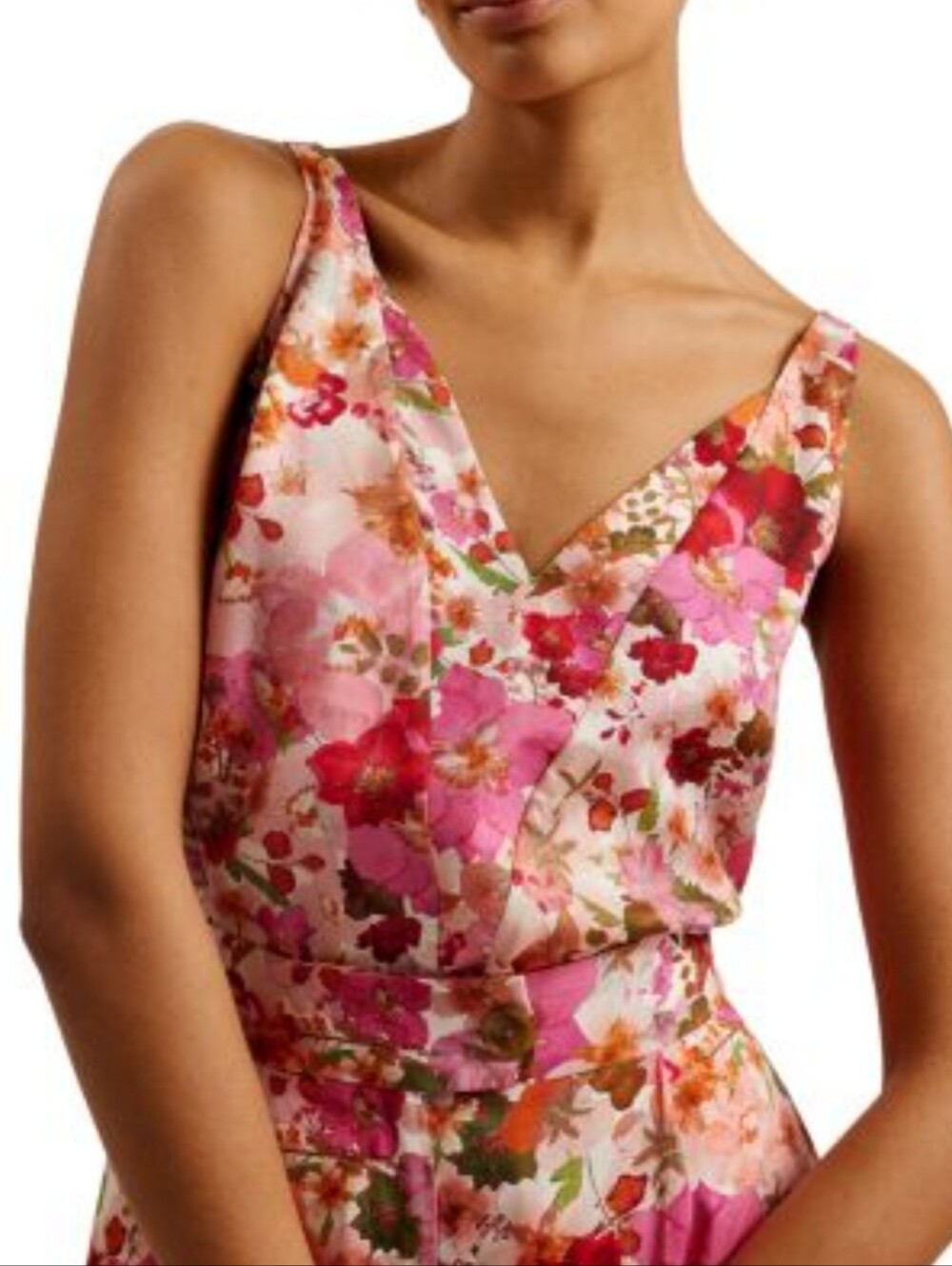 Ted Baker London Pink Botanic V-Neck Tank Cami Top